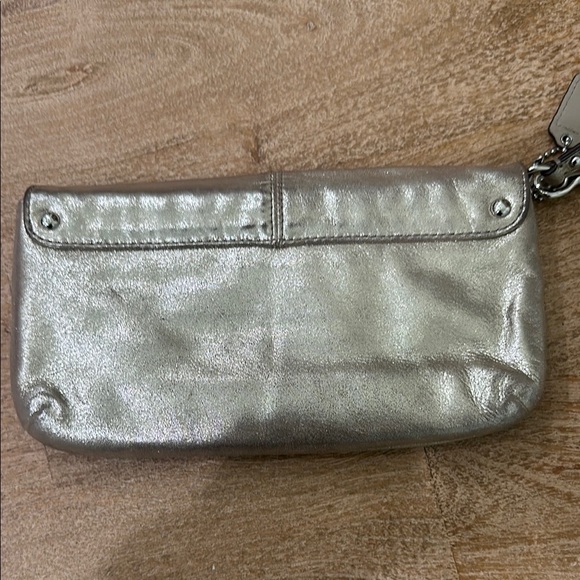 Coach Metallic Wristlet Clutch - Picture 4 of 12